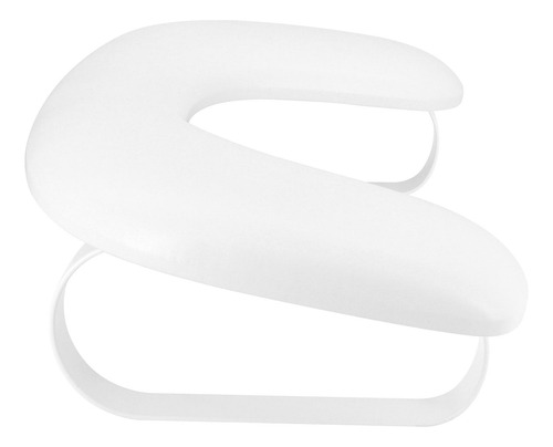Pu Leather U Forma De La Uña Desestino Del Brazo De Blanco