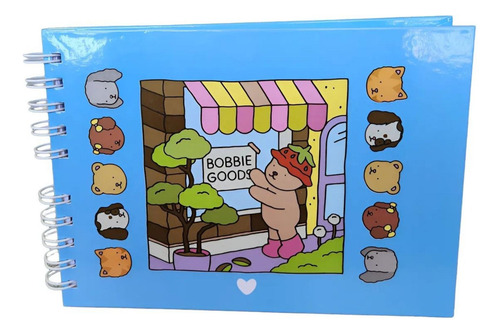 Kit 2 Livros De Colorir Bobbie Goods Caderno Azul Rosa Capa
