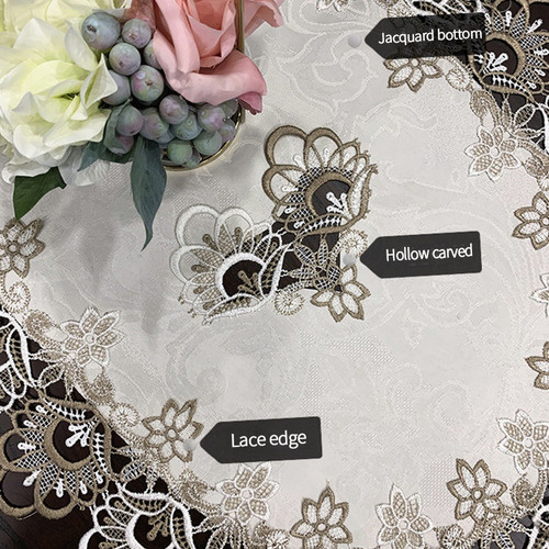 Mantel De Encaje Ovalado Table Runner Para Mesa De Comedor H