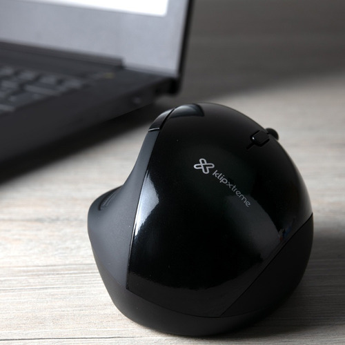 Mouse Inalámbrico Ergonómico 6 Botones Contorneado Kmw-500bk