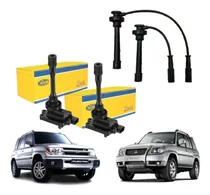 Comprar Kit 1 Jogo Cabo De Ignição Vela + 2 Bobinas De Ignição Pajero Io 1.8 16v Tr4 Io 2.0 16v 2002 2003 2004 2005 2006