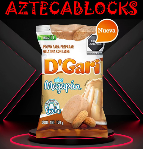 Dgari® 3 Gelatinas De Leche Sabor Mazapán Rinde 1 Litro Wow