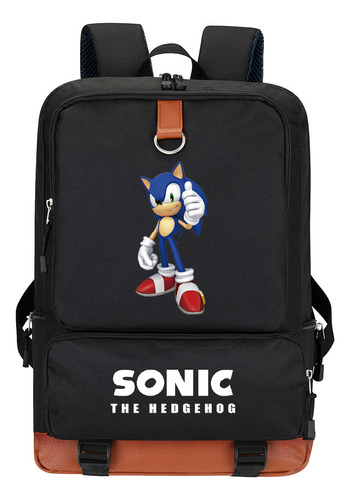 Mochila Escolar Sonik Sonic De Anime De Dibujos Animados De