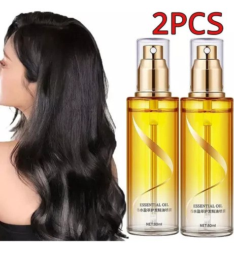 Aceite Esencial Para Cabello Plano Y Sedoso Que Queda, 2 Uni