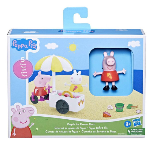 Figura Peppa Pig Carrito De Helados De Peppa Hasbro F2189