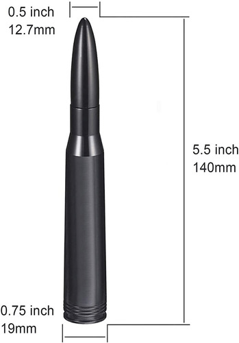 Imagen 3 de 8 de Antena Bala Ram Raptor Ranger Toro Renegade Hilux Vw Peugeot