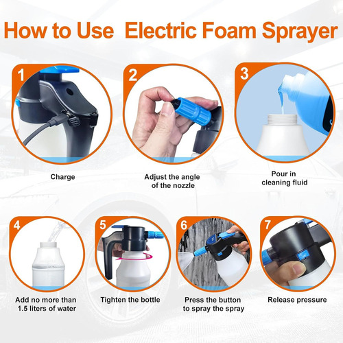 Electric Foam Sprayer Pressurized Foam Sprayer 1.5l