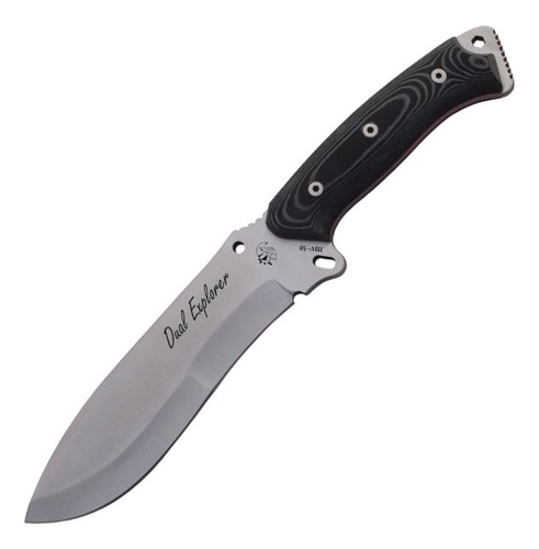 Cuchillo Táctico J&v Dual Explorer Micarta Negra 17.5cm