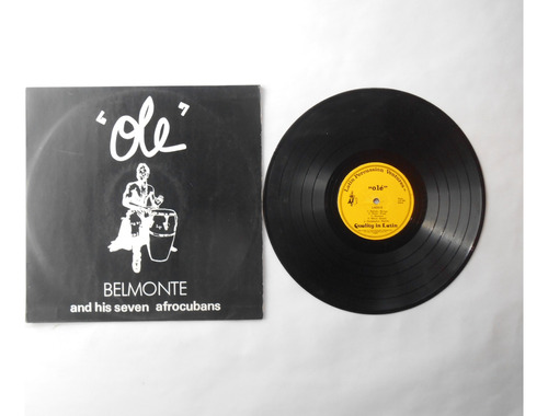 Belmonte And His Seven Afrocubans Olé Lp Vinilo Usa 1980