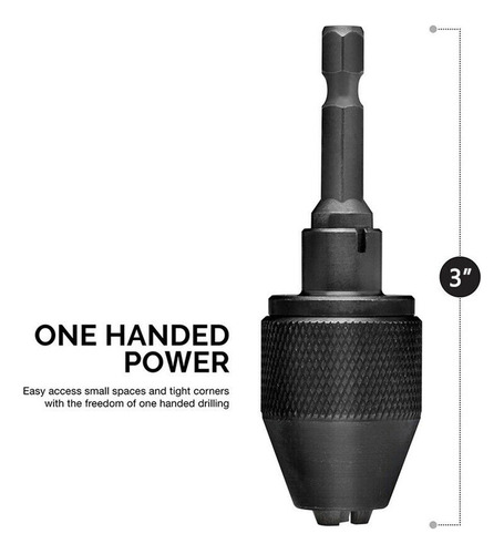 G Adaptador Chuck Hex K Sin Llave De 1/4 Para Taladro De