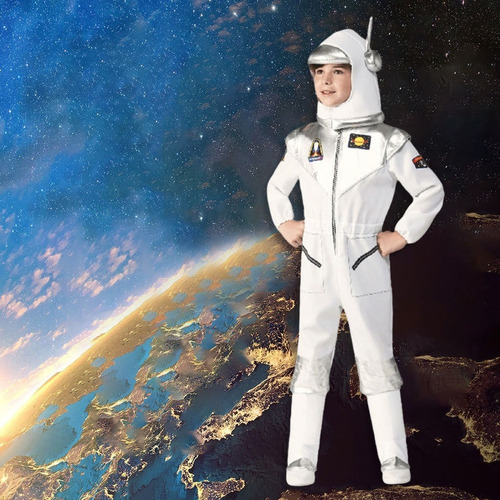 Disfraz De Astronauta Para Niños Traje Espacial Juego De