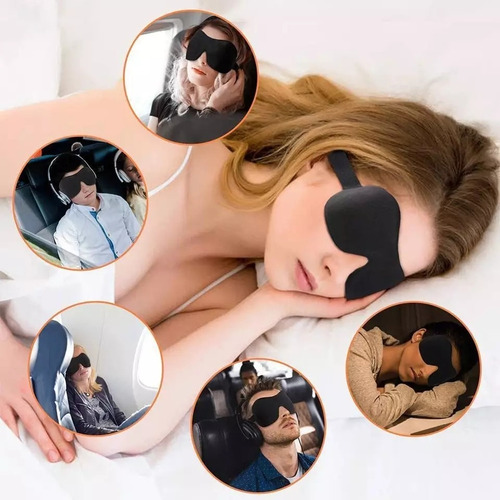 Antifaz Mascara 3d Para Dormir Viajar Relajarse Relax Sueño