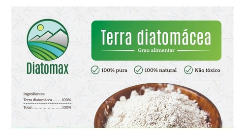 Terra De Diatomácea - Diatomax  - Orgânico  500 Grs