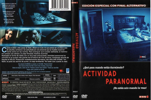 Actividad Paranormal Saga Completa Dvd Fisico Oferta