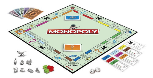 Monopoly Juego De Mesa Clásico Piezas Metálicas Hasbro