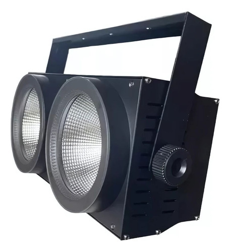 2x Refletor Mini Brut Led 200w Branco Led Rgb Strobo Dmx512