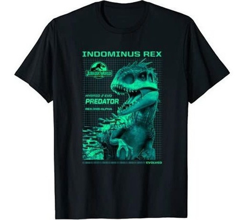 Camiseta Gráfica Jurassic World Indominus Rex Hybrid Predat 