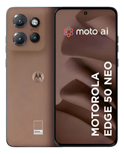 Smartphone Motorola Edge 50 Neo 5g - 256gb 16gb (8gb Ram+8gb Ram Boost) 50mp Sony Camera Moto Ai Ultrarresistencia Militar - Mocha Mousse
