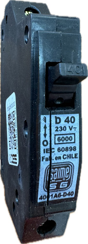 Interruptor Automático 40a 6ka Curva D - Saime