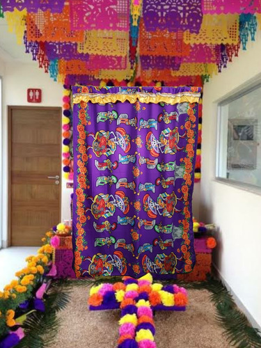 Cortinas Halloween Para Interiores Hogar Dia De Muertos