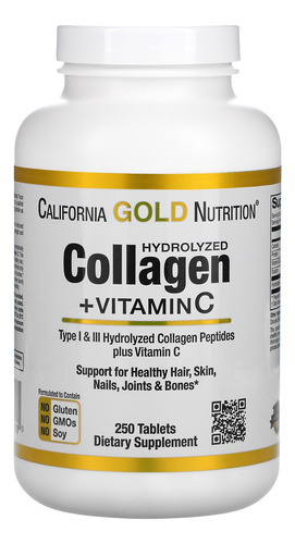 Péptidos De Colágeno Hidrolizado + Vitamina C Tipo I Y