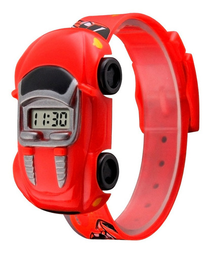 Reloj Niños Skmei 1241 Digital Infantil Auto Silicona Color de la malla Rojo