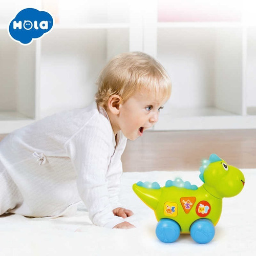 Dino Para Aprender Luz Sonido Hola 6105 Didactico Full Edu