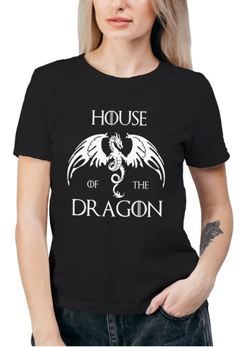 Polera Mujer House Of The Dragon Algodón 100% Orgánico Se49