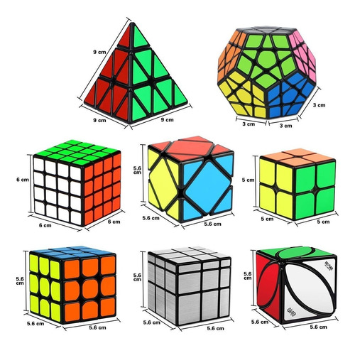 Pack De 8 Cubos Qiyi Cubo Magico De Rubik