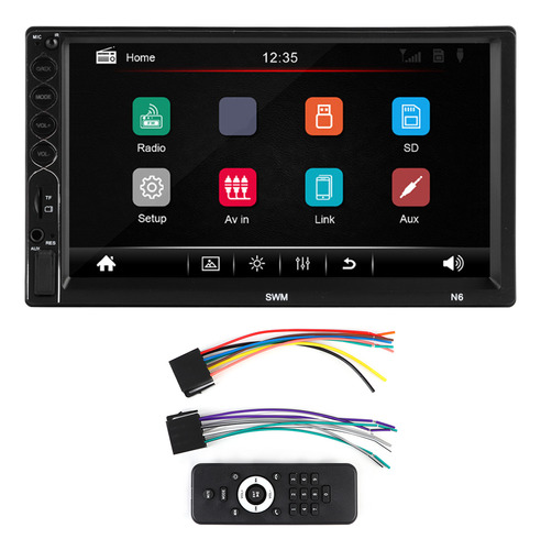 Reproductor Mp5 Tft De 7 Pulgadas Y 2 Din Para Coche, Pantal