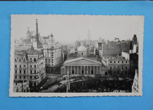 Fotografia Antigua Catedral Plaza De Mayo  Argentina 1940