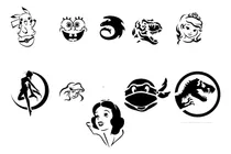 Comprar Stencils Para Maquillaje La Sirenita Y Otros