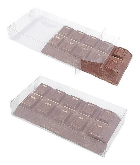 Kit (10pçs) Px9664 Embalagem Acetato Barra Chocolate 300g | Parcelamento  sem juros