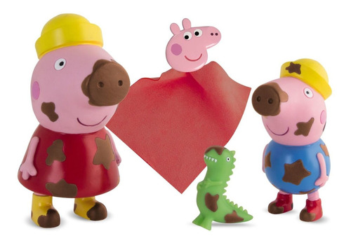 Figuras Coleccionable Peppa Pig Y George Manchas Mágicas