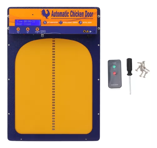 Nueva puerta automática de gallinero, impermeable automática con sensor de  luz, puerta automática de gallinero de inducción operada por batería