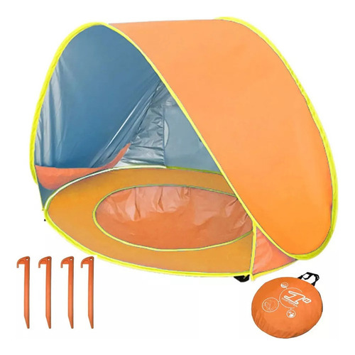 Tienda De Playa Infantil Con Piscina Con Protección Uv