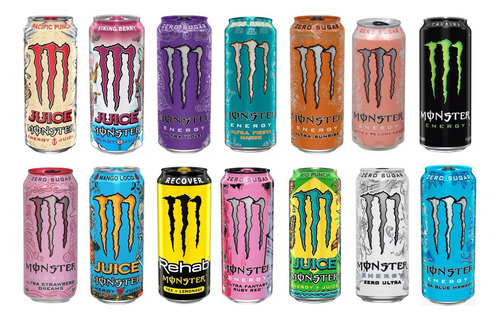 Bebida Energizante Monster Zero 473 Ml (14 Pz)