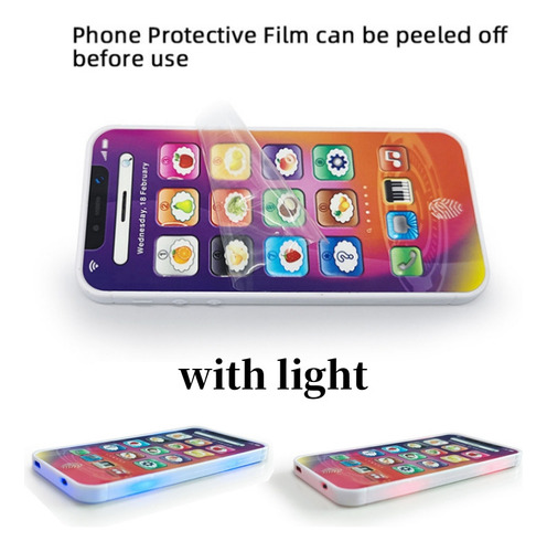 Jx Celular De Brinquedo Infantil Com Luz E Música