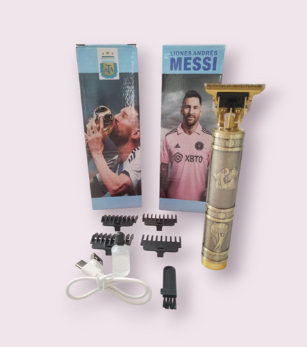 Regalo Día Del Padre Corta Pelo Messi Edición Limitada Usb Dorado