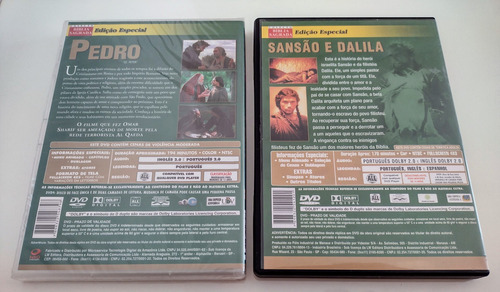 Dvd: Pedro / Sansão E Dalila - Coleção Bíblia Sagrada