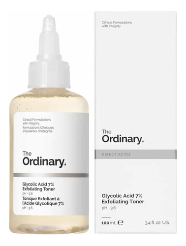 Tónico Exfoliante Ácido Glicólico The Ordinary 7% Importado