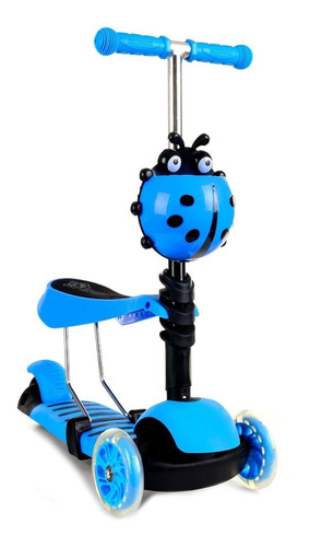 Patineta Scooter 3 En 1 Infantil Asiento Gt-4110b Azul