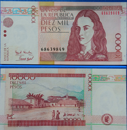 Billete  10000 Pesos, Policarpa, Lentejueleas!