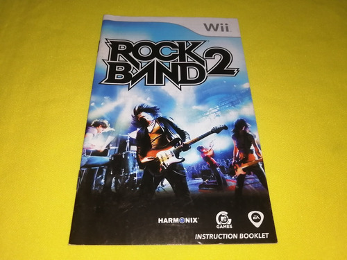 Manual Original Rock Band 2 Nintendo Wii 