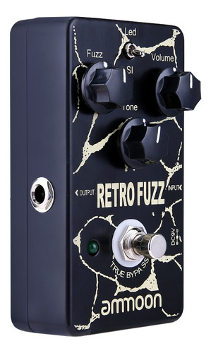Imagem 4 de 9 de Ammoon Retro Fuzz Analógico Fuzz Guitarra Efeito Pedal 2 Mo