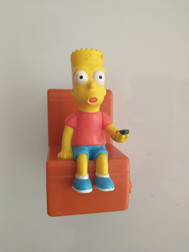 Figura Bart Simpson Burger King 2008 Fox Sillón 9 Cm