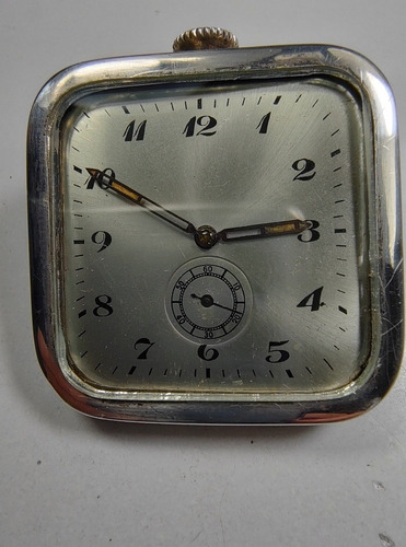 Antiguo Reloj Caja De Plata Niel Hf .925