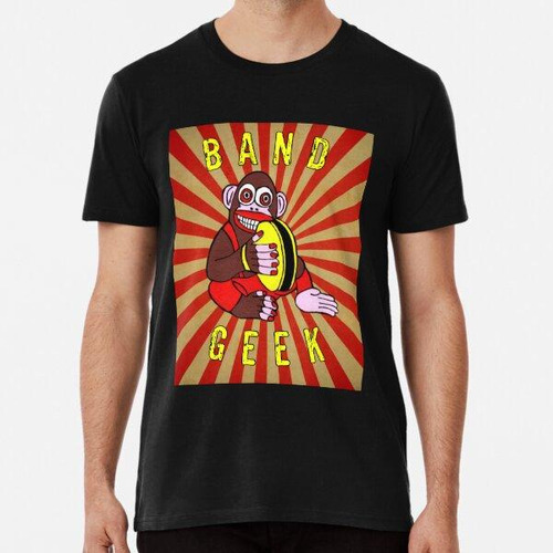 Remera Band Geek Cymbal Monkey Circus Chimp Algodon Premium