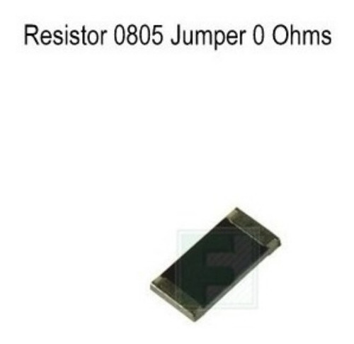 0 Ohms Jumper  Resistor Smd 0805 ( Kit C/ 25 Peças)