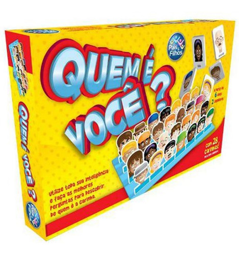 Jogo Tabuleiro Quem E Voce Super Cara A Cara Pais & Filhos